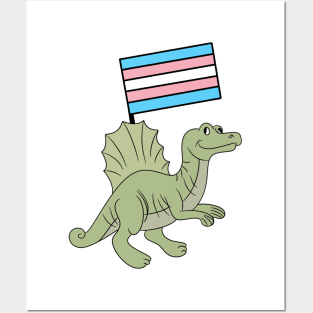 Trans Dino flag Posters and Art